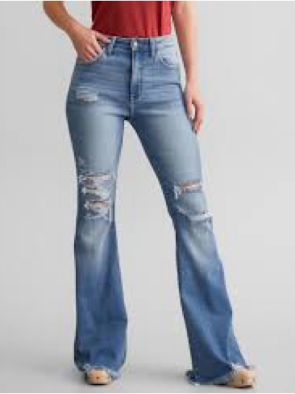 KanCan signature, curvy ultra high-rise flare 28”